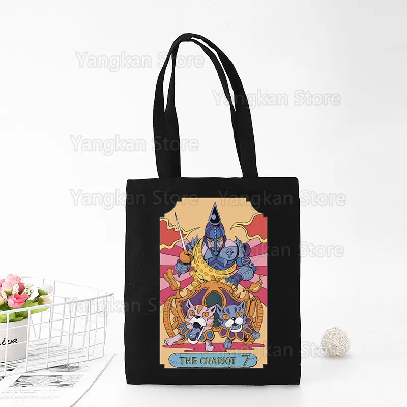 JOJO Shopping Bags Canvas Tote Bag Shoulder Bags Eco Friendly Reusable Cute School Tote Bag