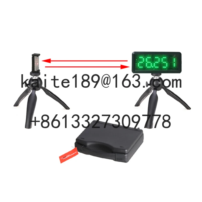 Elektronische Rennruhr mit eingebauter Batterie, USB-Aufladung, LED-Leichtathletik, kabelloser Laser-Timer für das Lauftraining einer Person