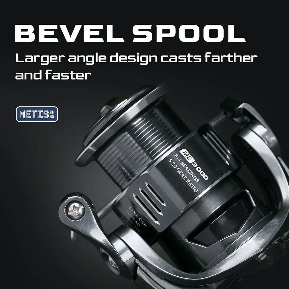 TSURINOYA Spinning Fishing Reel METIS 1000 2000 3000 Versatile