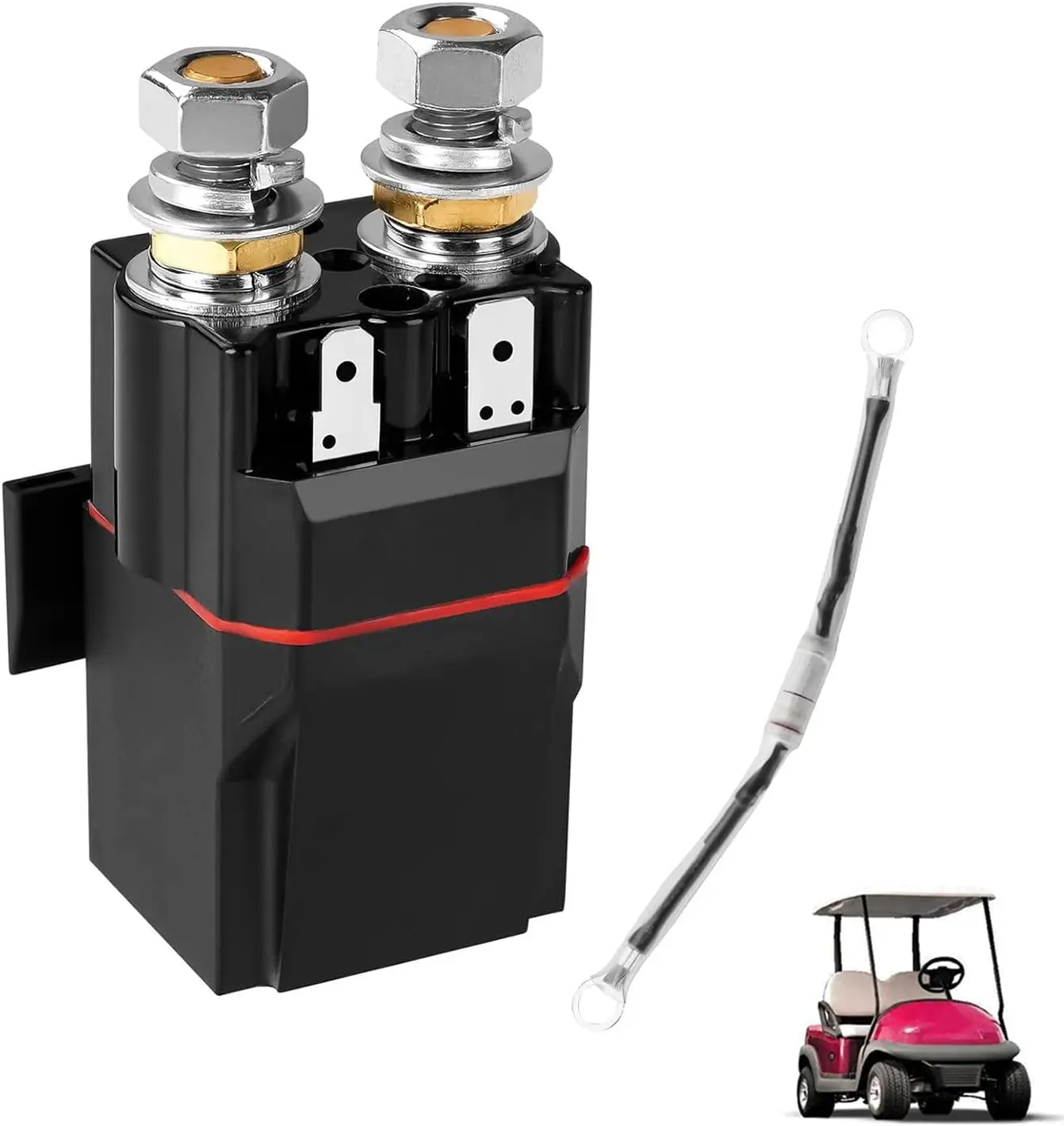 Solénoïde 48 volts pour voiturette de golf avec résistance, compatible Club Car DS & Precedent et Tempo, nouveaux modèles, remplace OEM 102865901 1014947