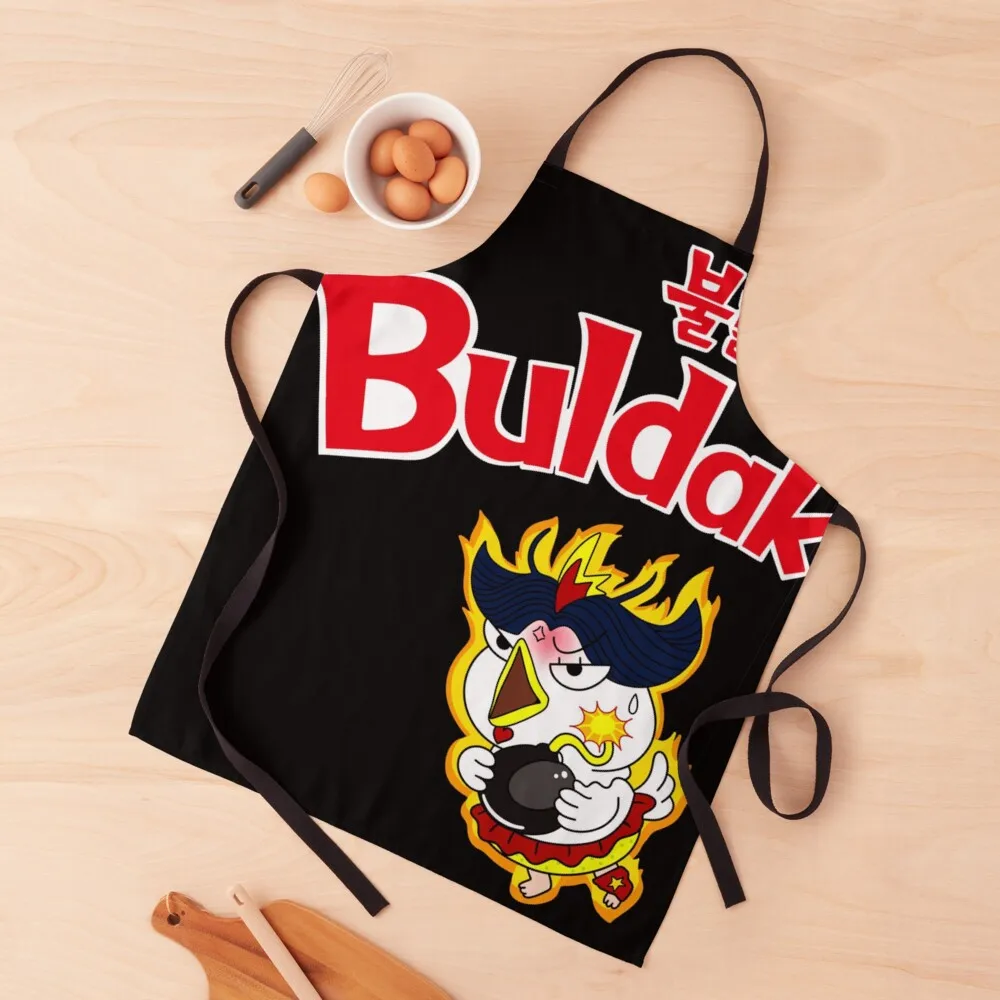 

Buldakk Ramen Chicken Apron bib Utensils For Kitchen Kitchen on the wall men Apron
