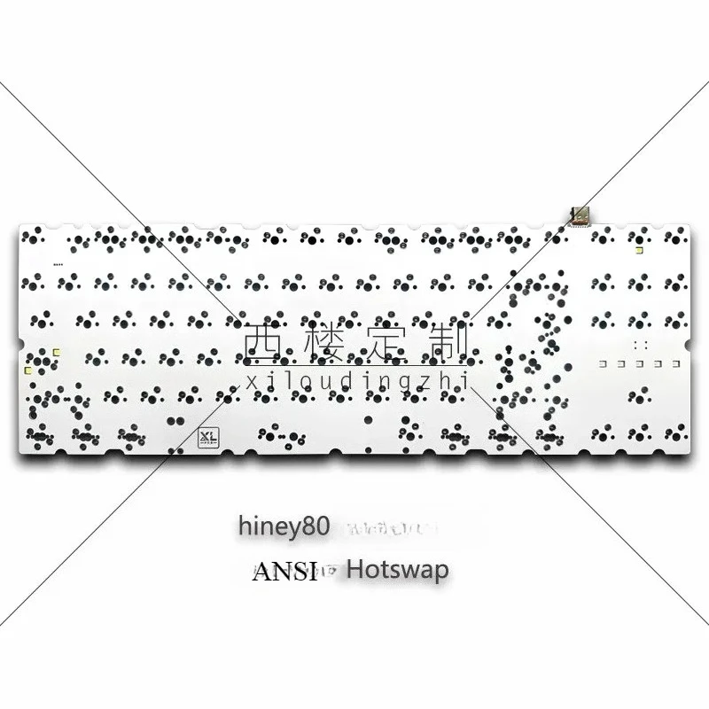 

1.6mm Hiney H80 hotswap pcb 87 keys TKL ANSI RGB underglow VIA remap ai03 daughterboard 1k