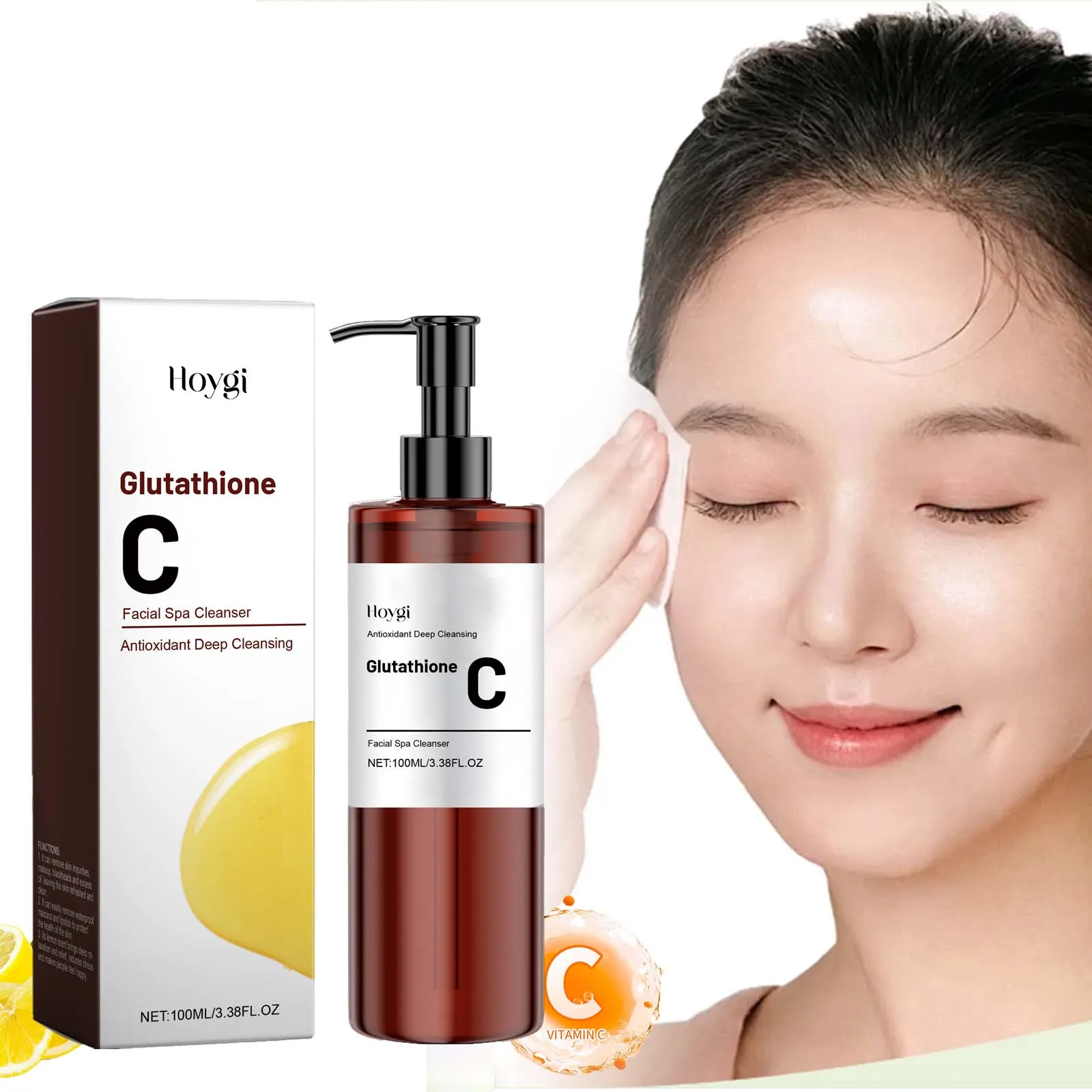Vitamin C Cleansing Oil Makeup Remover Oil Deep Cleansing Pore Dirt Remove Blackhead Non-greasy Smooth Refreshing Cleansing Oil