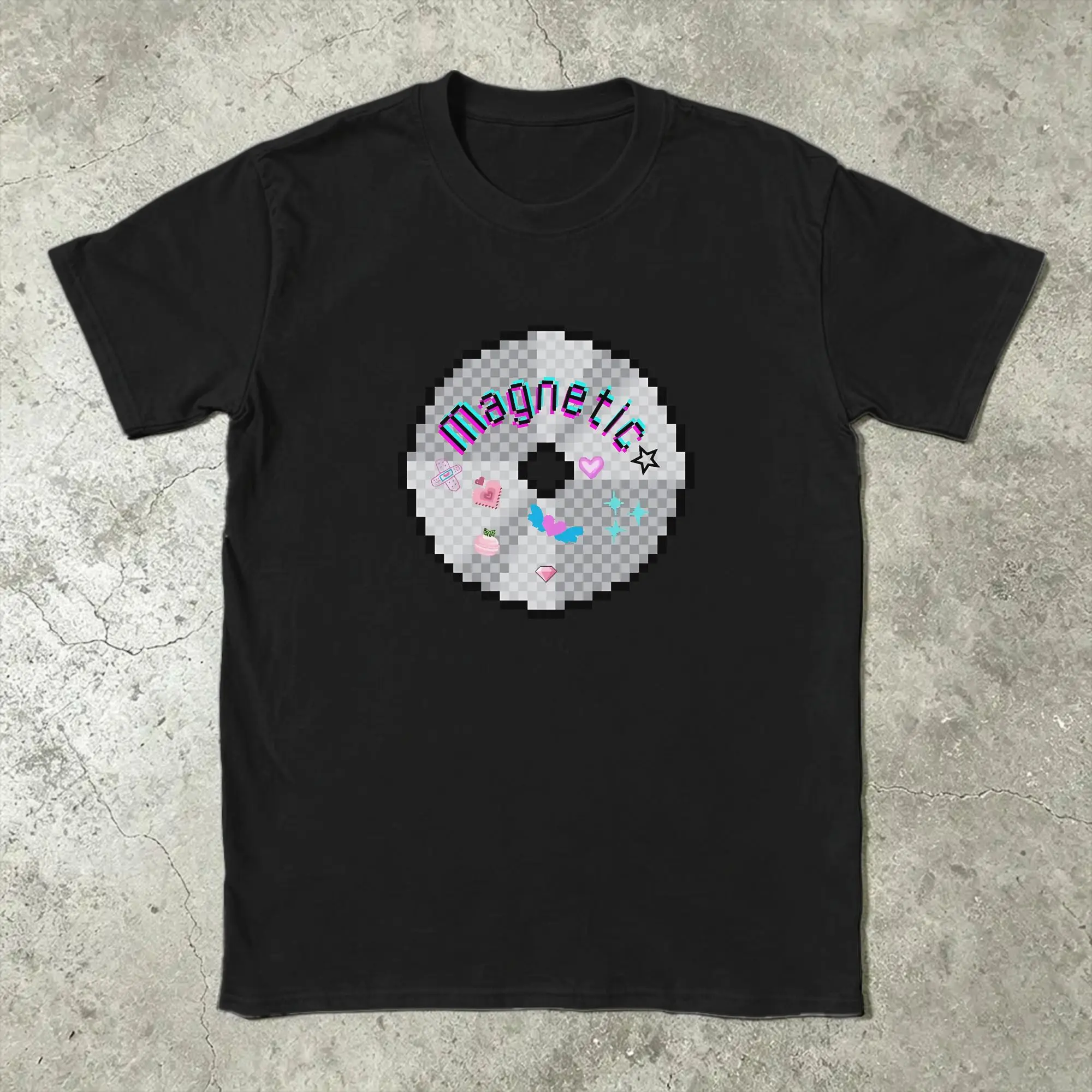 MAGNETIC ILLIT Pure Cotton T Shirt For Men Summer  Streetwear T Shirts O-Neck Hip Hop Tees Oversize Print Tops