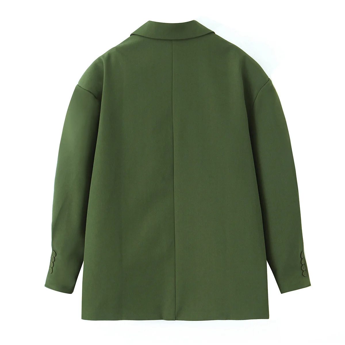 Women's Fashionable Casual Loose Solid Color Buttoned Blazer   29EV