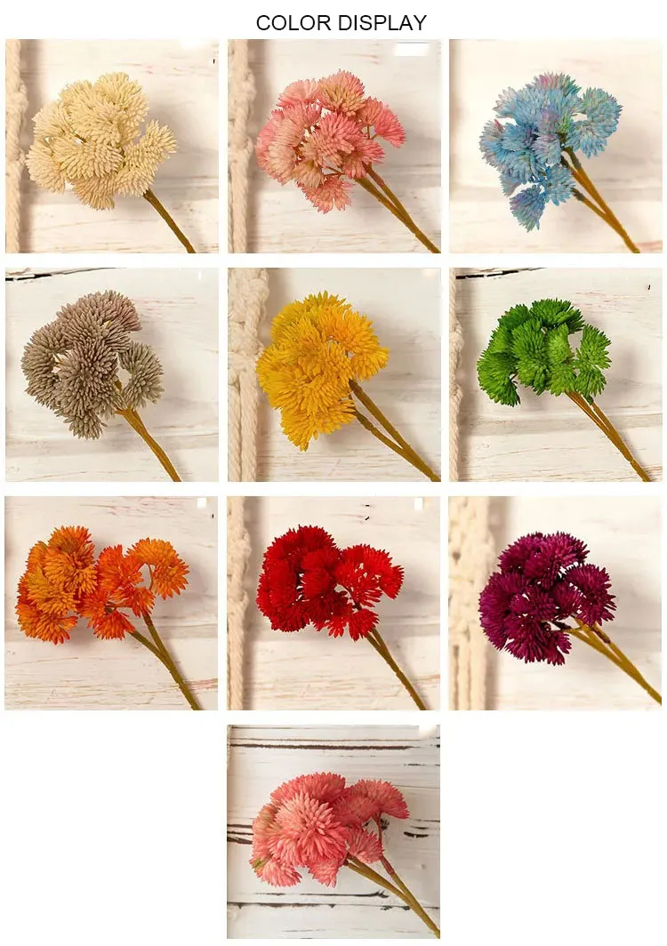 10 Stück Künstliche Blumen Latex-Hortensien mit Fruchteffekt Mizi Sukkulenten Pflanzen Hochzeit Party Blumen Dekoration für Feiertage Weihnachten Zuhause – Detail 2