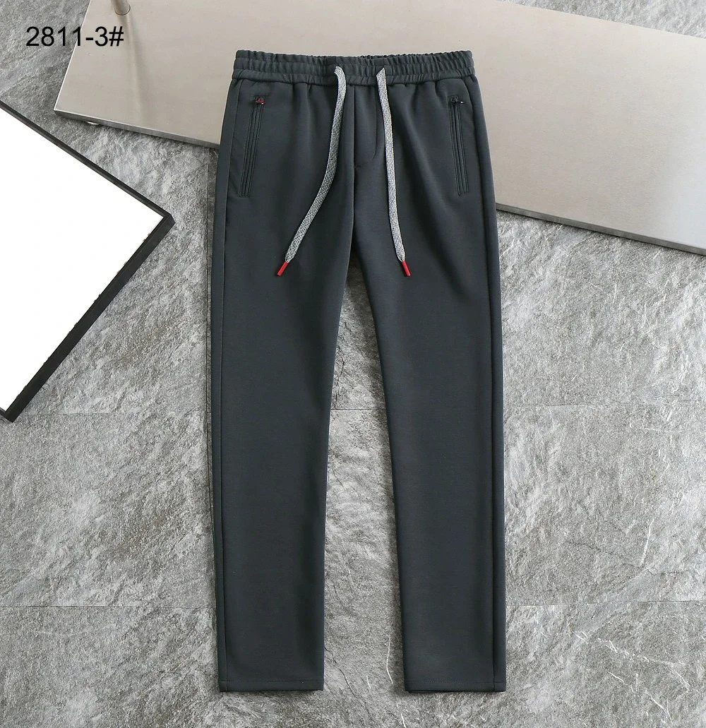 BILLIONAIRE OECHSLI Pants Cotton thick 2025 Autumn Winter new Mid waist straight comfortable elastic Size M-4XL Long Pants