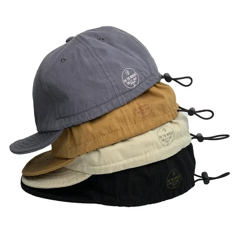 Gorra de béisbol de ala corta americana para hombres y mujeres, gorra de béisbol con visera de estilo coreano, cómoda, amigable con la piel, marca