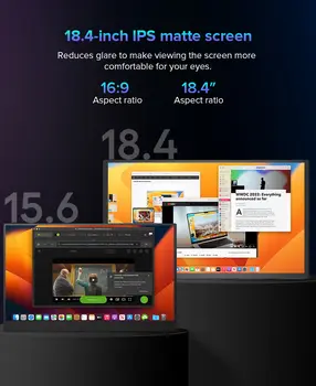 EVICIV T118 Velký 18palcový 4K přenosný herní monitor 3840*2160 pro Starfield Steam Decks XBOX PS5 mobilní displej s stojánkem 10 nejlepší prodej OLED displej pro Galaxy S10 Plus - №9