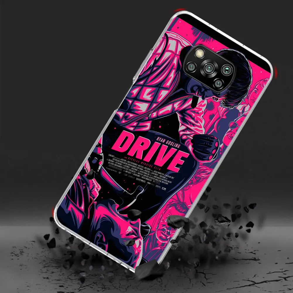 Drive Art Ryan Gosling Case for Xiaomi Poco X6 X5 F4 M5s X3 NFC Pocophone F1 F5 M5 M3 M4 GT F3 F2 X4 Pro TPU Soft Phone Cover