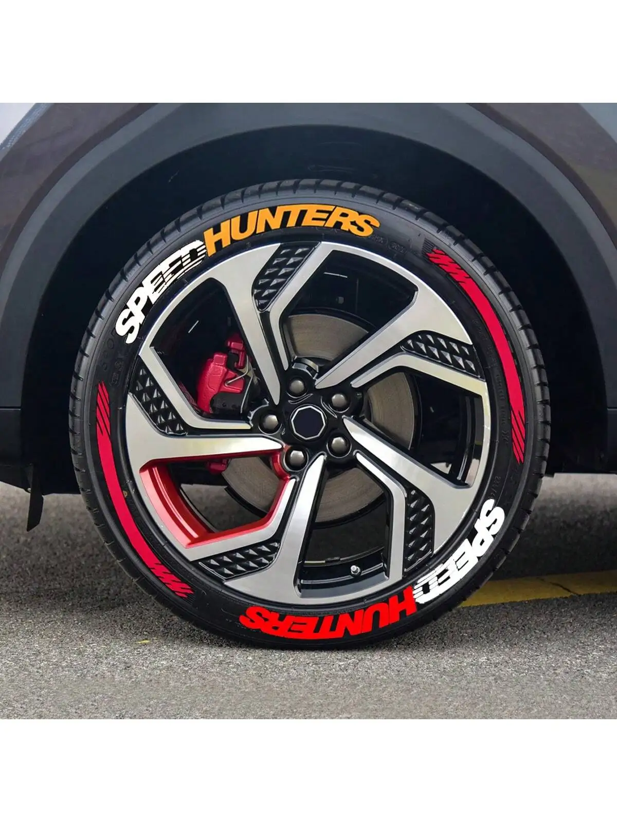 

8 шт. наклейки с буквами для автомобильных шин, цельные персонализированные 3D-наклейки для модифицированных шин, наклейки для автомобилей из мягкой резины из ПВХ, спортивная автомобильная наклейка