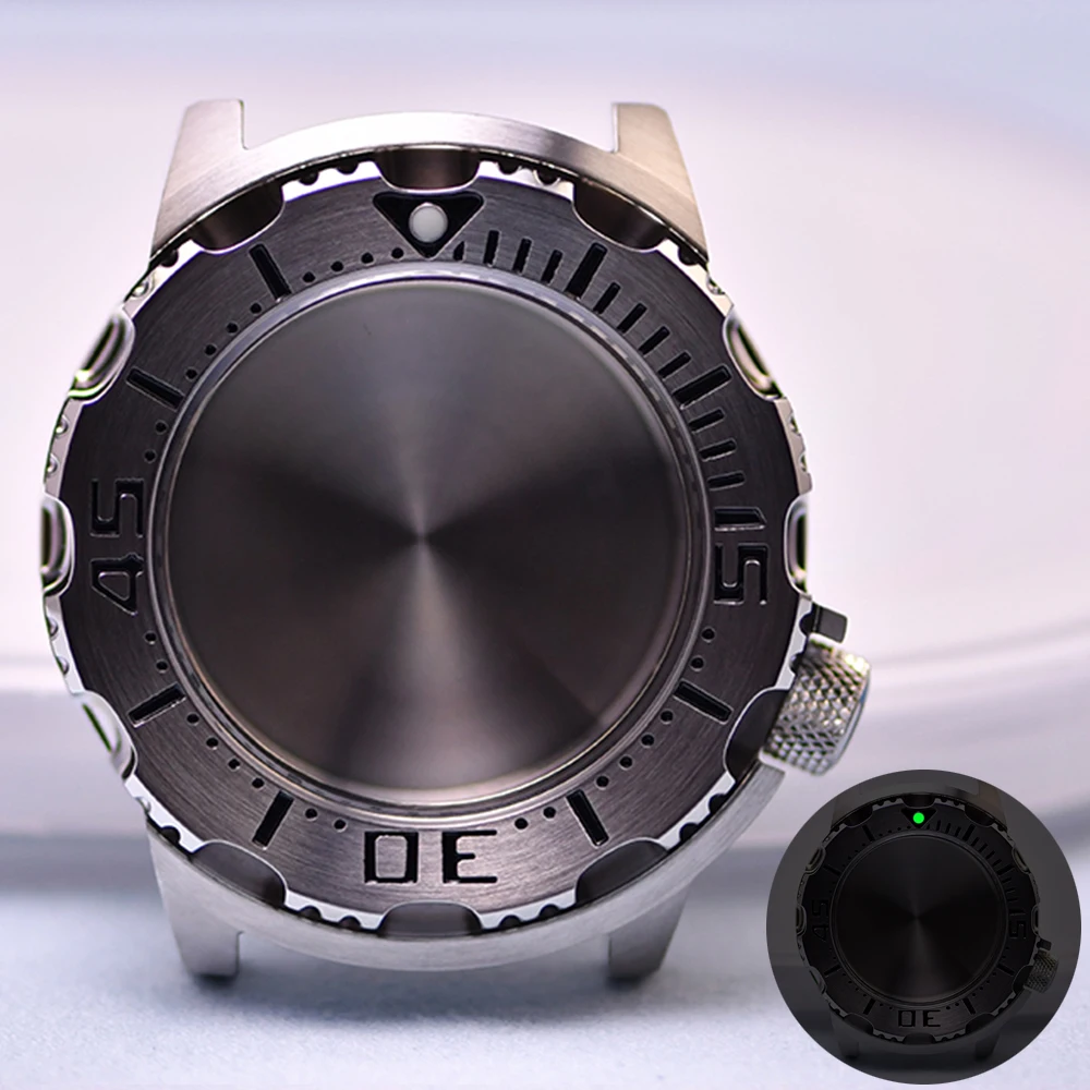 حافظة ساعة HEIMDALLR 42 مللي متر من الفولاذ المقاوم للصدأ حافظة ساعة مونستر دايفر زجاج الياقوت 200 متر مقاومة للماء مناسبة لحركة NH35/36