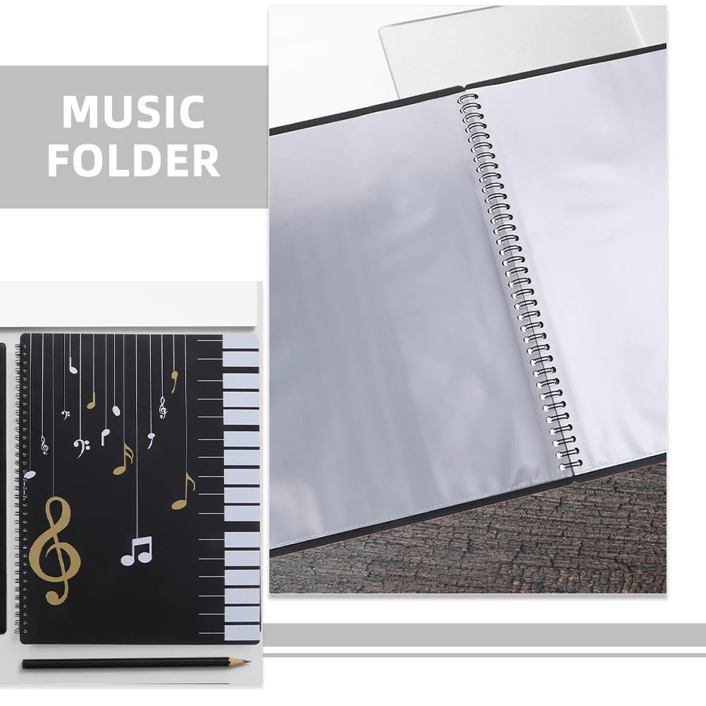 

Piano Score Clip Music Flip Folder Document Note Page Holder Guitar Binder Organizer Notes Paper