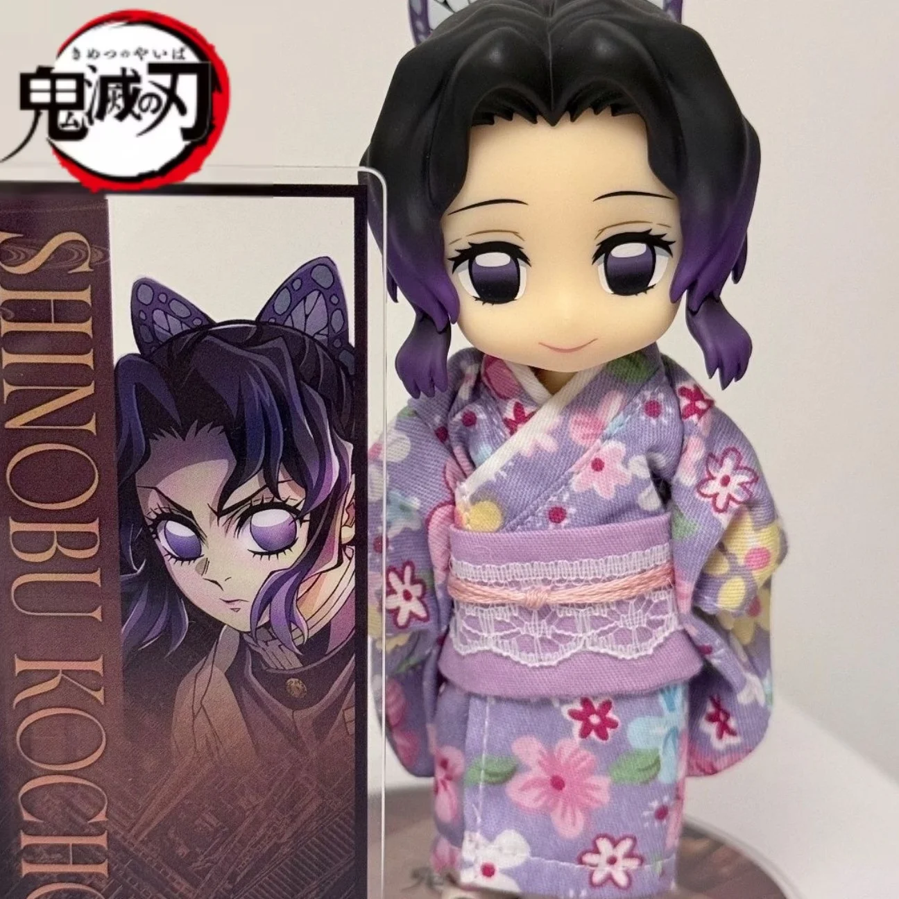 

Кавайная фигурка Demon Slayer Ob11 Kochou Shinobu, аниме-фигурка 1/12 BJD, модель из ПВХ, статуэтка, кукла, настраиваемый декор для стола, игрушка