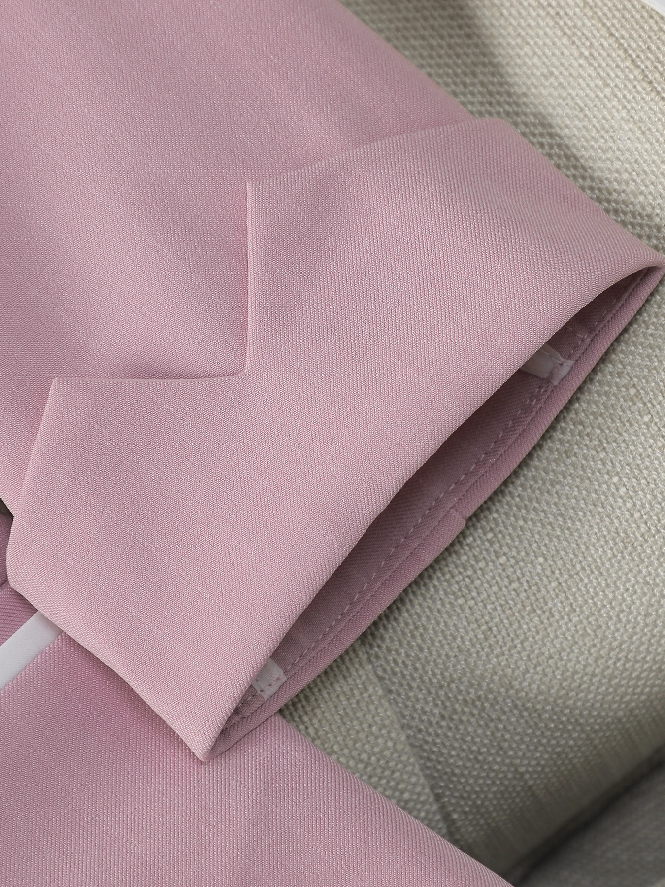 Einfarbiger Slim-Fit-Blazer mit Dreiviertelärmeln und einem Knopf – elegante, minimalistische High-End-Damen-Pendleranzugjacke