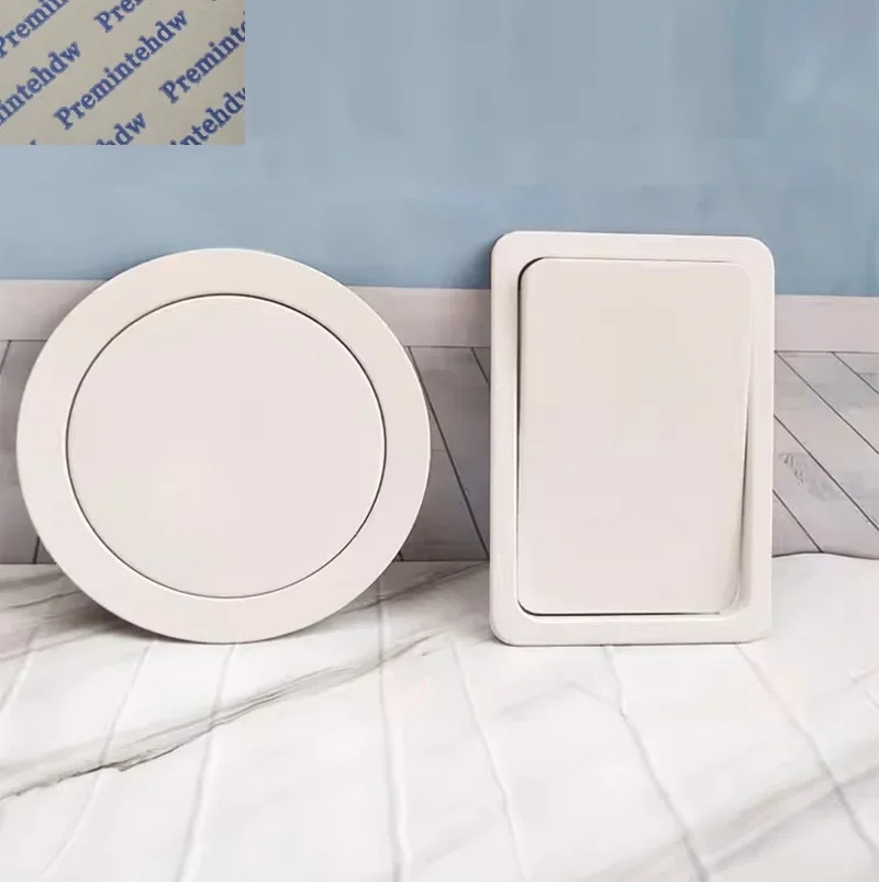1Piece White Lacquer Stainless Steel Flip Swing Trash Lid Rectangular Round Square