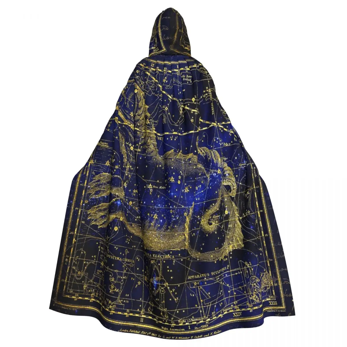 

Золотые небесные звезды зодиакальные созвездия длинный плащ с капюшоном ведьма средневековый костюм косплей накидка Хэллоуин вечеринка для взрослых унисекс