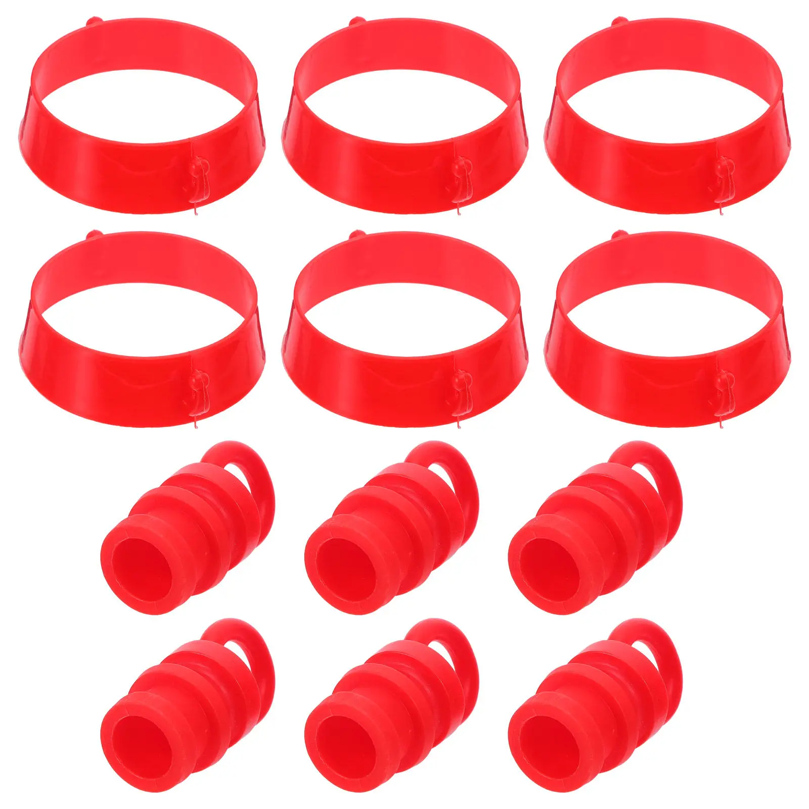 

1Set Traffic Cone Chain Connector Cone Barrier Collar Kit High Visibility Hook Design Weather Resistant Plastic Parking Barrier