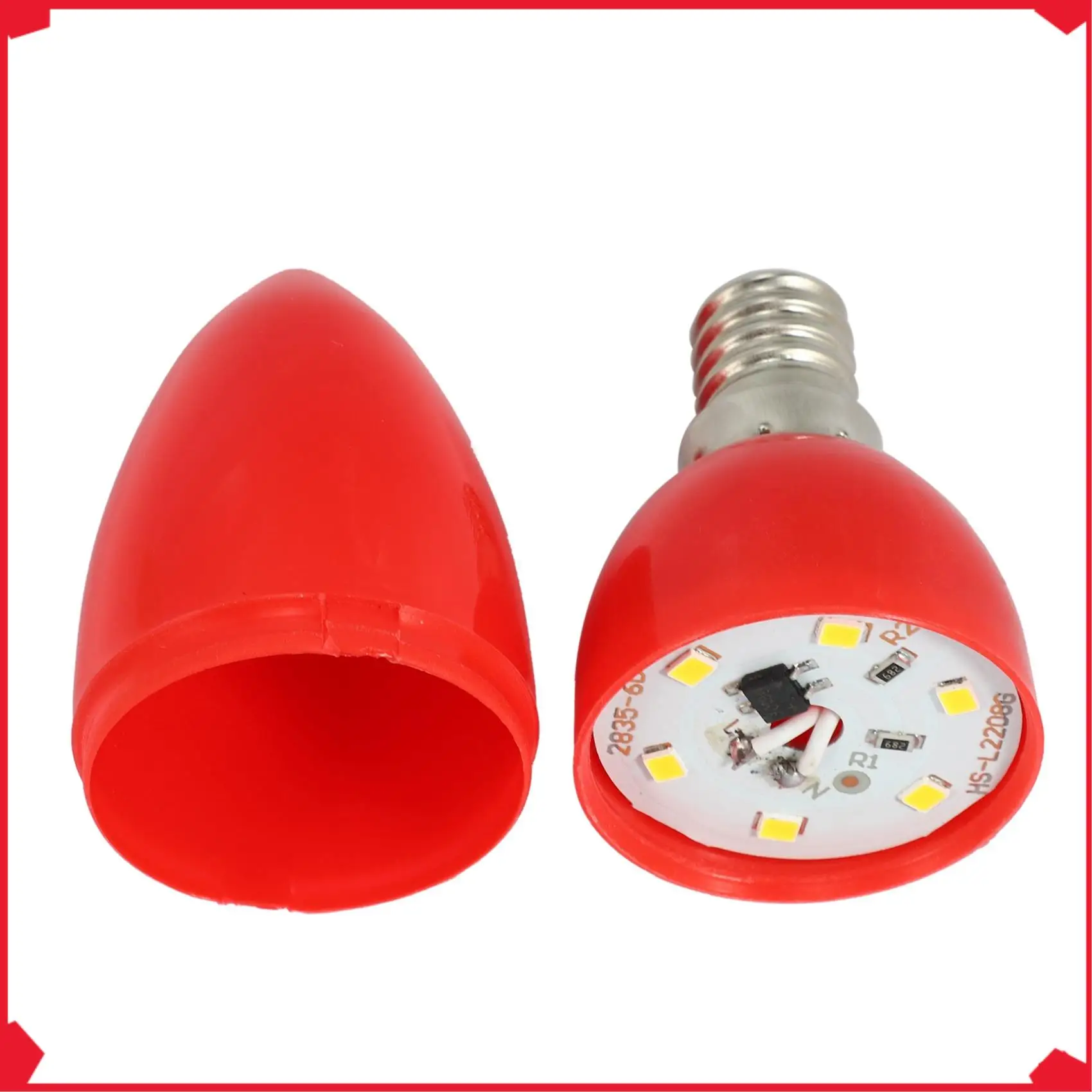 

B17B 2X LED Candle Light Candle Light Bulbs Red Fortune Lamp God Lights Energy Saving Candle Lights,E14