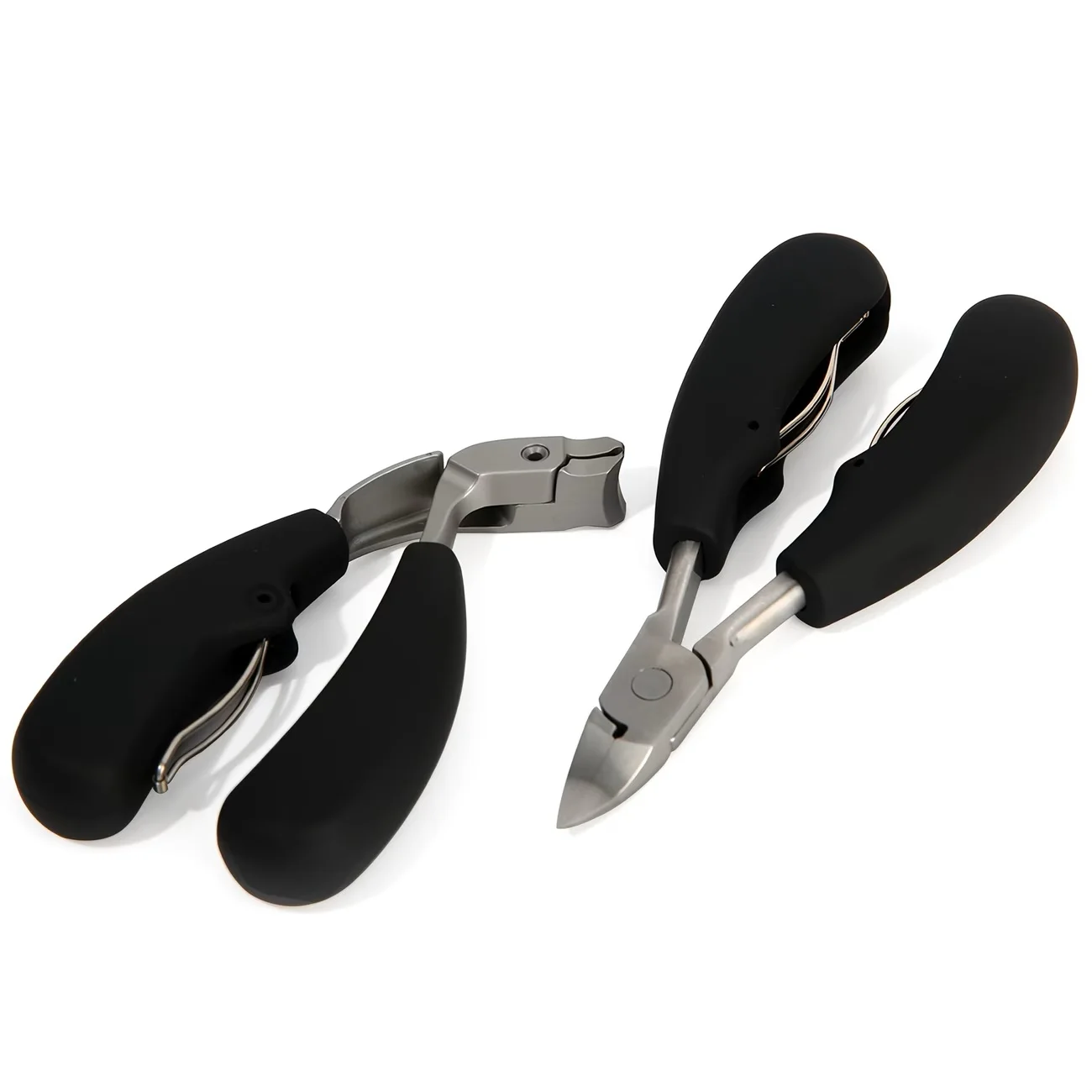 

2pcs Heavy-Duty Stainless Steel Nail Clippers Men Nail Clipper Set with Concave Blade Curved Design for Thick Nails Elderly