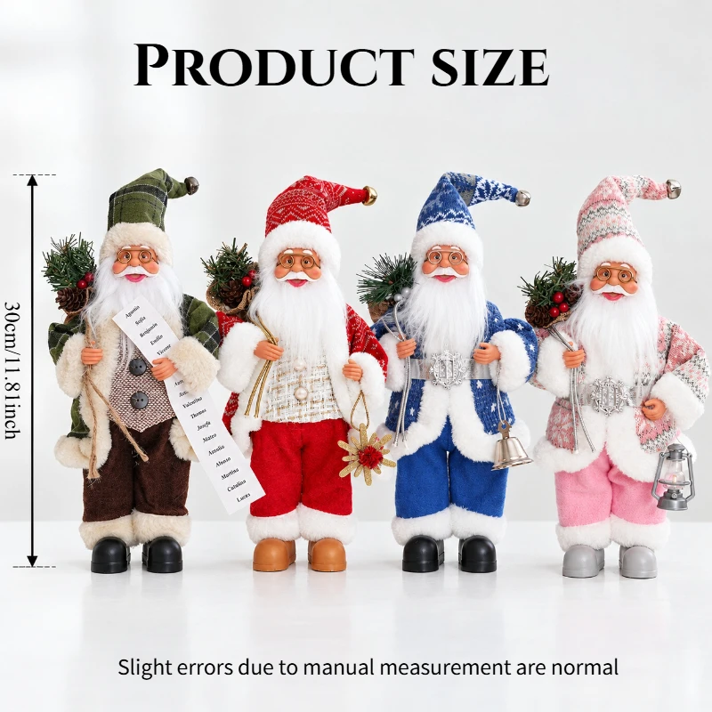 1Pcs Christmas decoration ornament, creative holiday Santa ornament, multi-style optional holiday atmosphere decoration