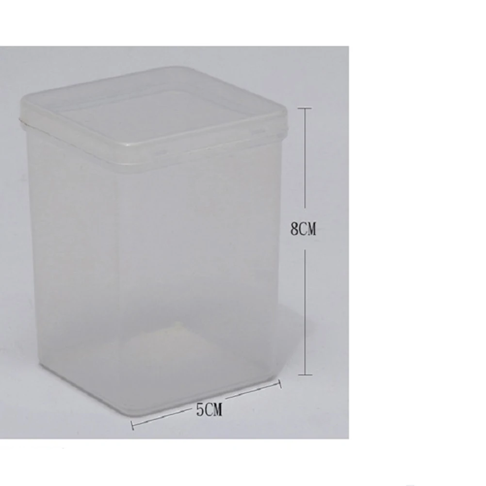 

5pcs Cotton Swabs Storage Box Transparent Container Organizer for Pads Accessories Dustproof Acrylic Case Holder with