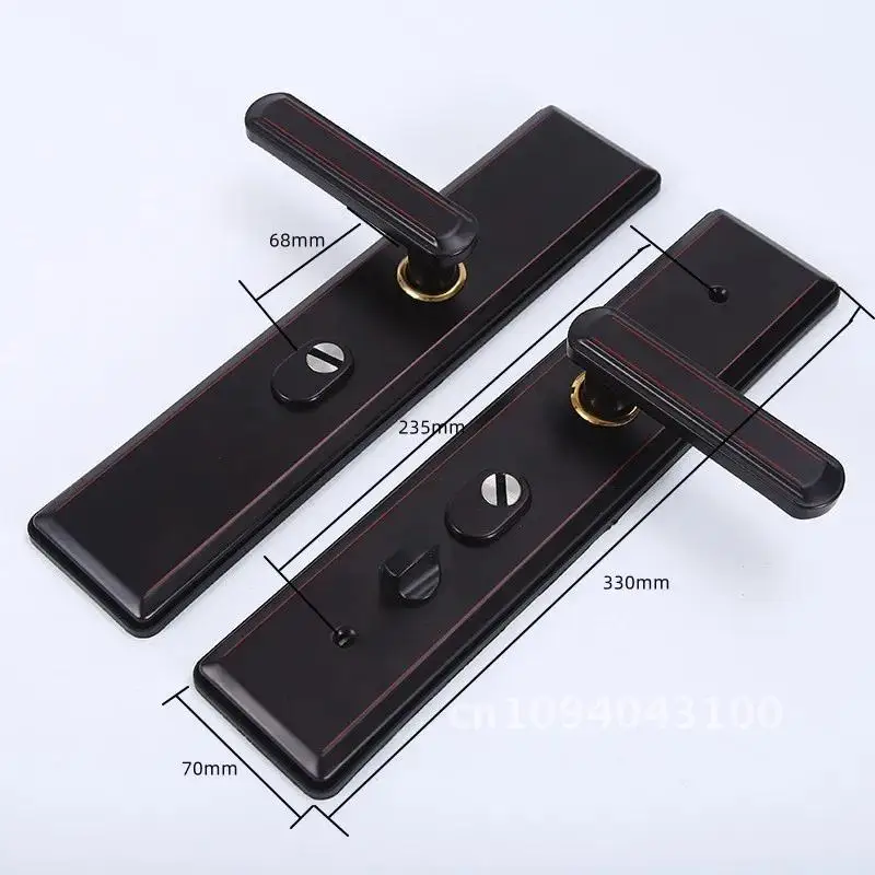 Multi Function Anti-theft Entrance Gate Lock plate Widen Stainless Security Steel Handle Lock Anti-explosion