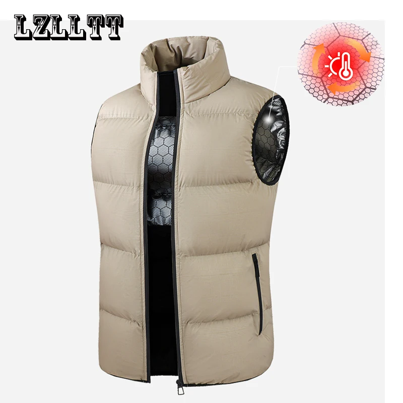 

New Men Winter Thicken Warm Sleeveless Vests Jacket Coat Men Autumn Casual Detachable Fashion Outwear Waistcoat Vest Jacket Male