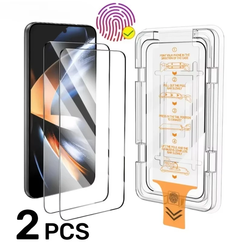 1-2PCS Premium No Dust HD Screen Film For Samsung A57 A56 A55 A35 A36 A16 A17 A26 A24 A15 A14 A13 A12 A71 A72 Phone Glass Film