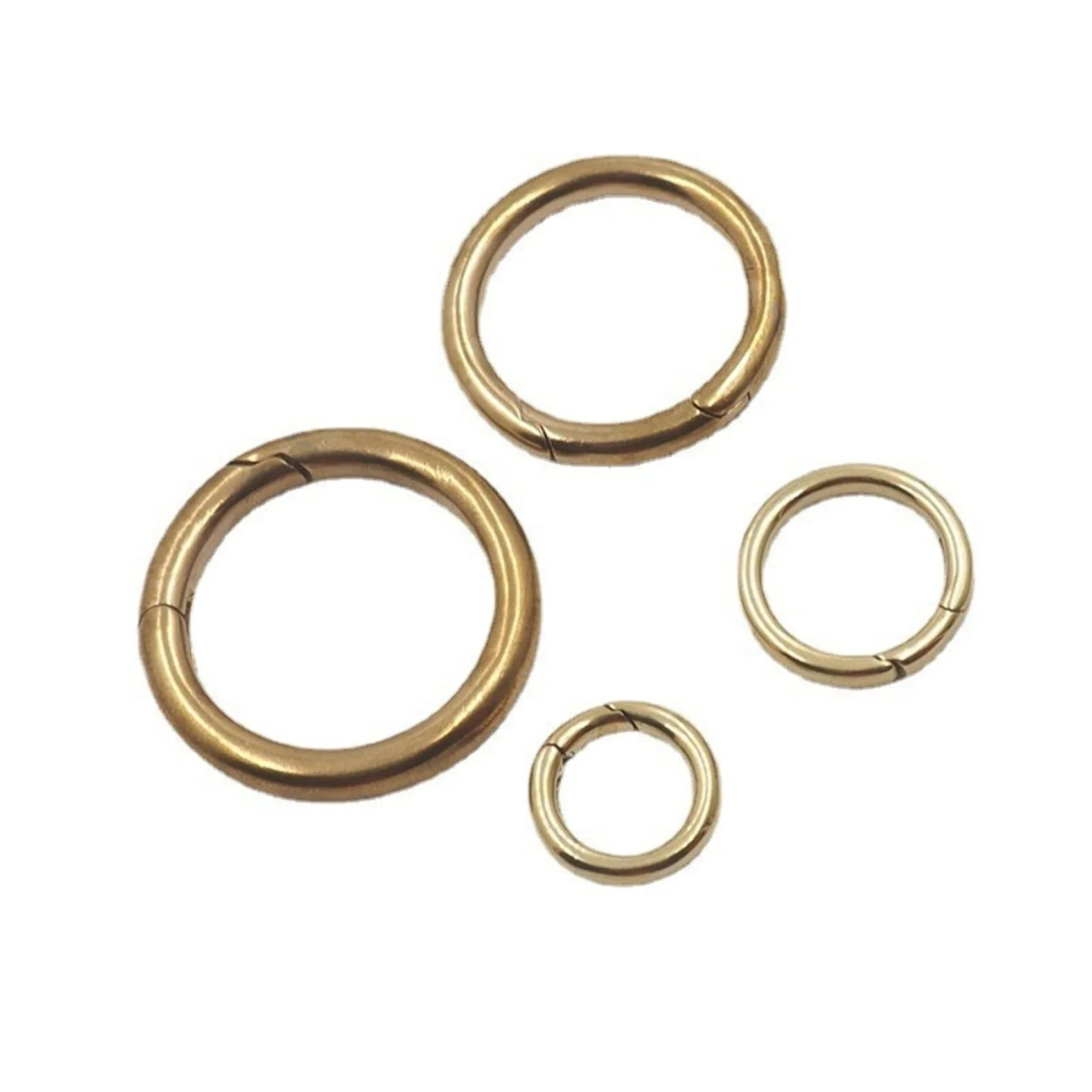 Brass Key Split Rings Spring Ring Keyring Jump Rings Chain Connector Jewelry