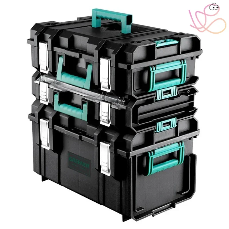 Suitcase Repair Tools Multifunctional Hardware Toolbox Plastic Hard Case Car Tools Mechanical Workshop Accessory Storage Box