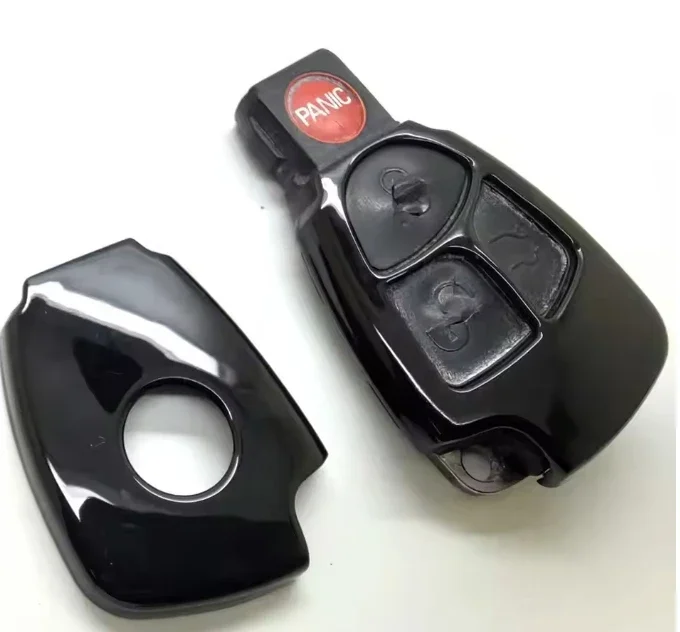 Premium Car Key Fob Cover Case For Mercedes Benz S B C E Class CLS SLK CLK W168 W202 W203 W208 W210 black/white/carbon fiber