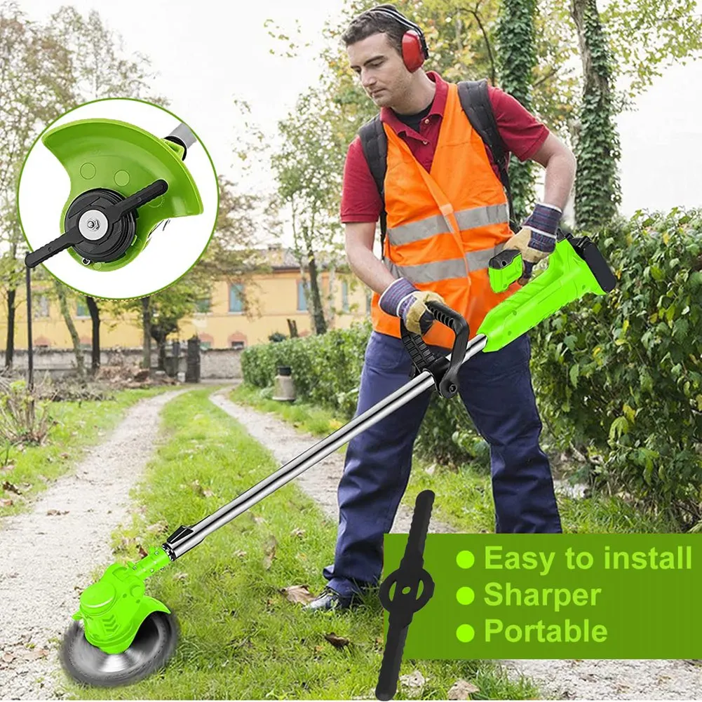 Cuchillas de plástico para cortacésped, herramienta de jardín inalámbrica, accesorios para cortacésped, 50 piezas