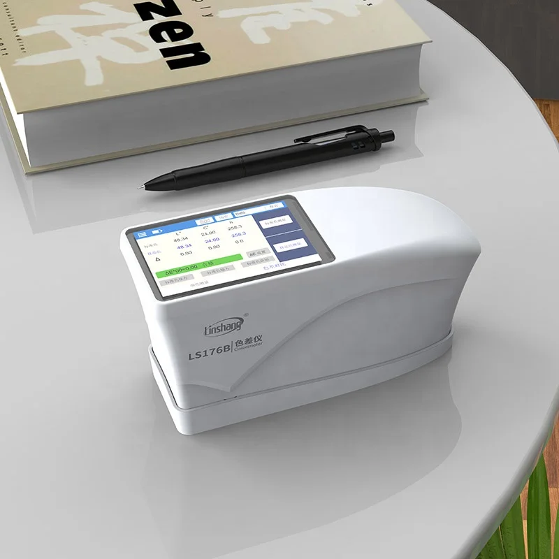 Linshang LS176 Colorimeter Colour Spectrophotometer With Pantone NCS RAL Color Cards Spectral Reflectance Curve