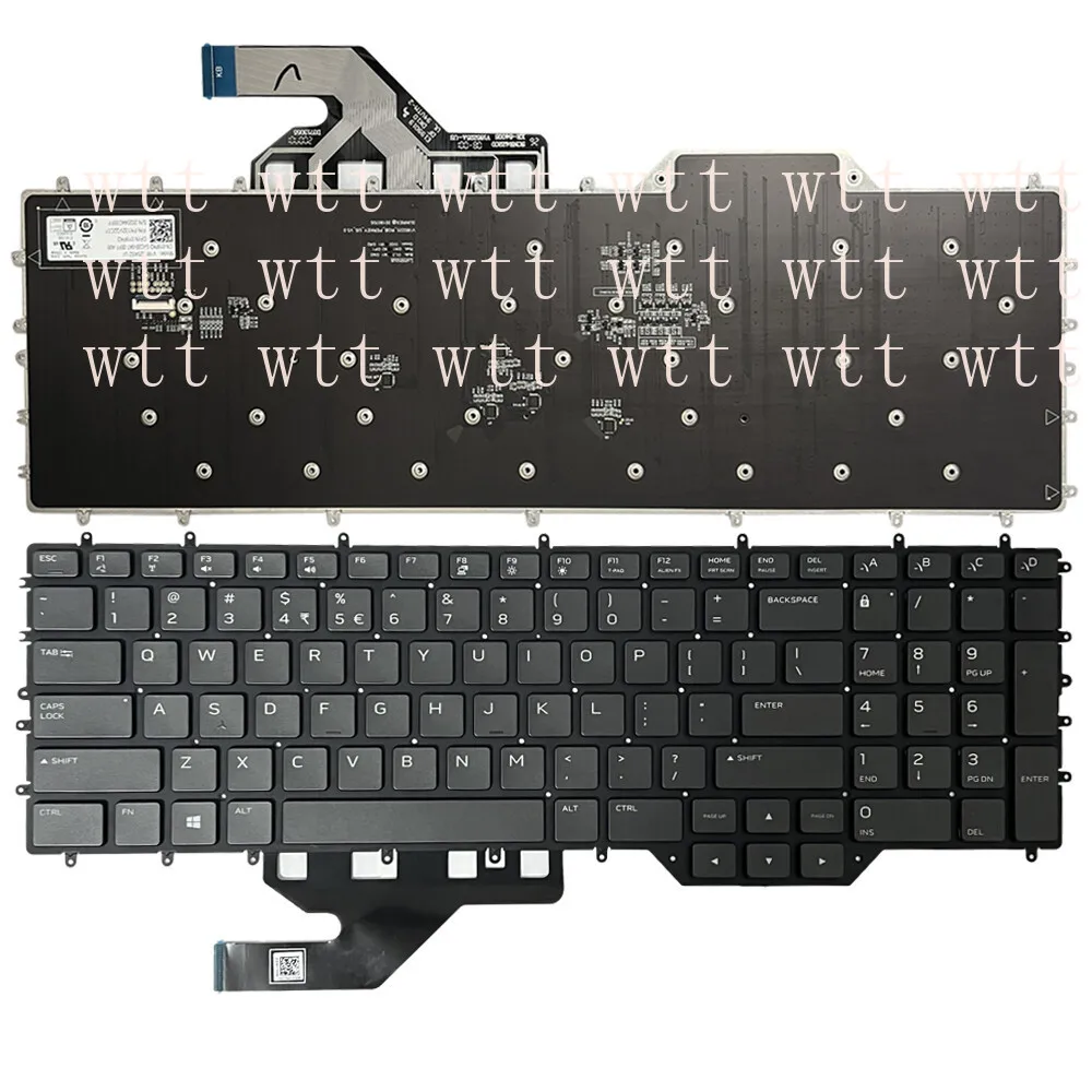 

019PK2 New RGB Backlit Black Keyboard for DELL ALIENWARE M17 R2 M17 R3