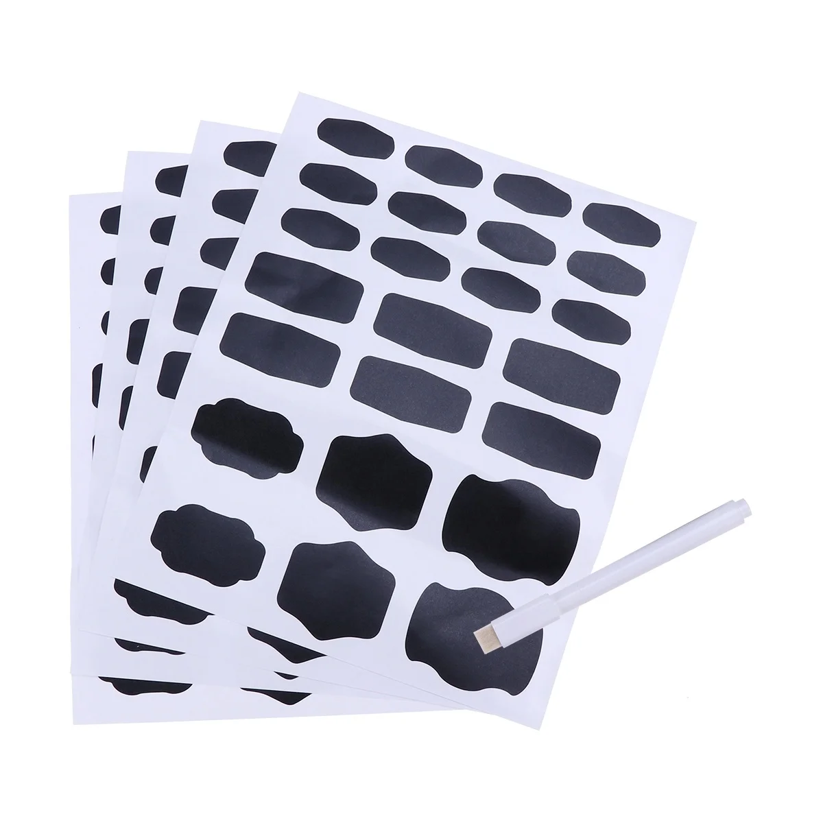 

96 Pcs Blackboard Labels for Jars Food Reusable Vinyl Blackboard Sticker Kitchen Chalkboard Labels Storage Signs Gifts
