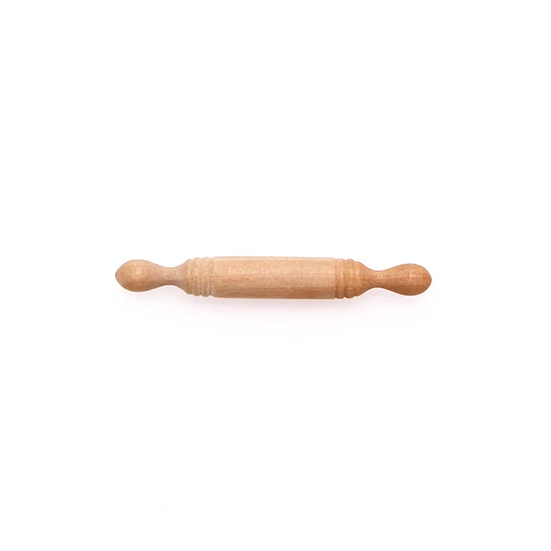 Hot Sale! 1:12 Dollhouse Miniature Wooden Rolling Pin, Photography Props, Miniature Accessories for Micro Scene