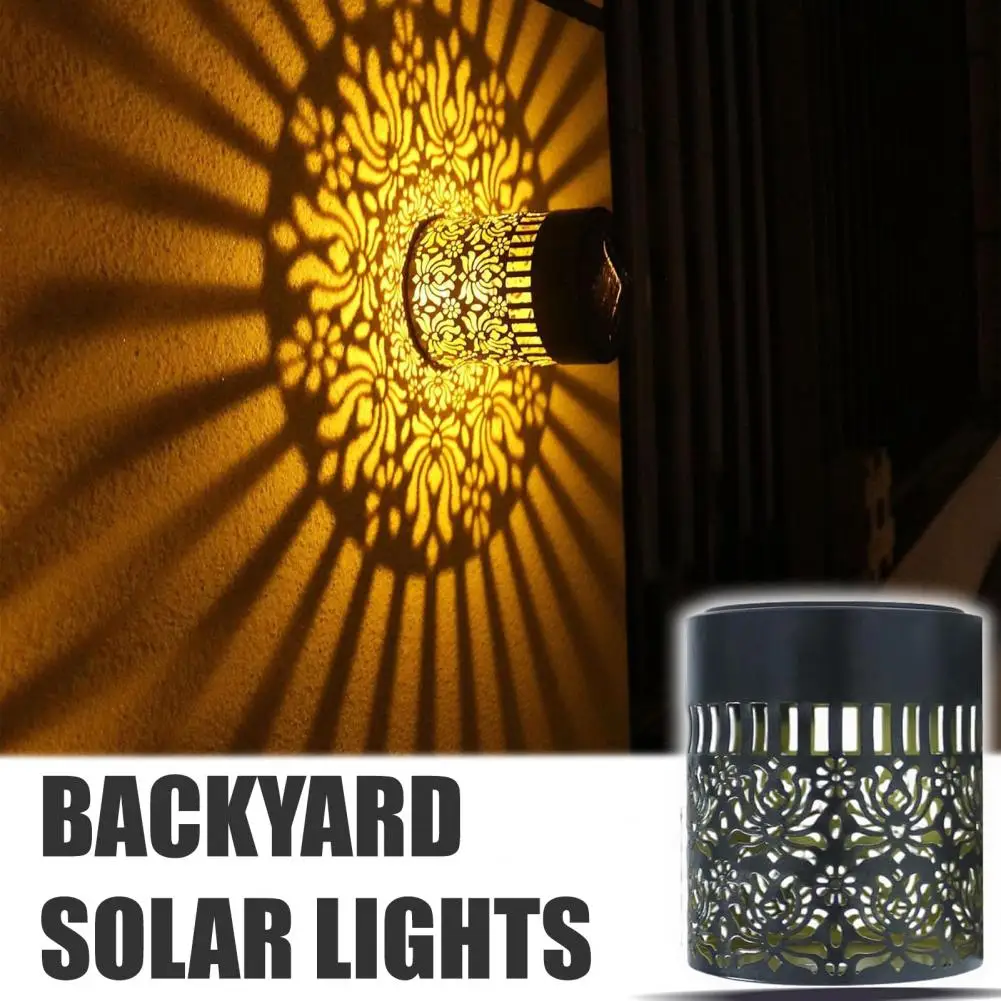 1/2/4-pack solar peony wall lamps - hollow peony design, Outdoor Garden Decor Light, Iron Light for Yard, Party Gift