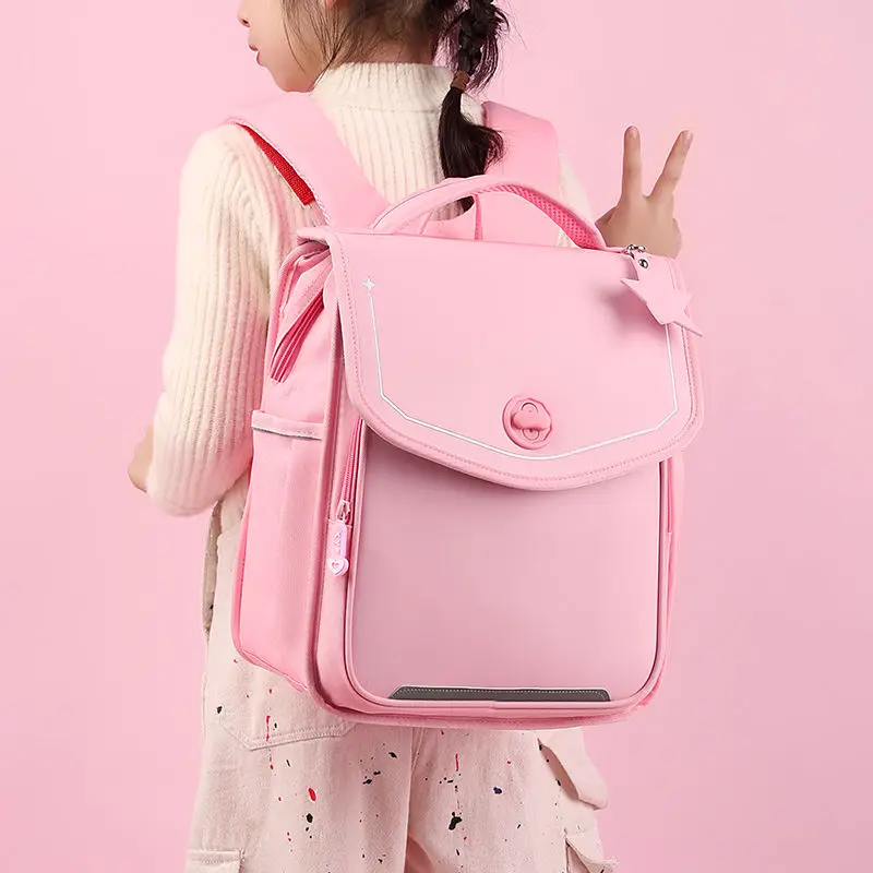 

2025 New Hot Fashion School Bags for Girl Brand Leather Children Student Backpack Cartoon Book Bag Large Capacity Kids Schoolbag
