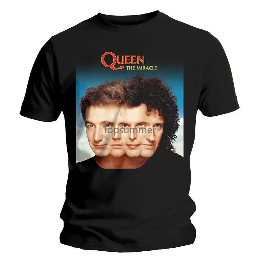 2018 New Summer T-Shirts Queen The Miracle T-Shirt Ufficiale Uomo Cartoon Tee Shirt Homme High Quality Top Tees