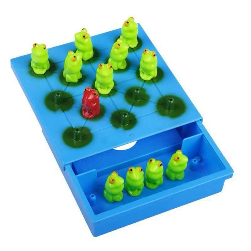 Frog Peg Solitaire Board Games Logical Thinking Strategy Problem Solving Brain Teaser Toys Mind Challenges Travel & Family Fun