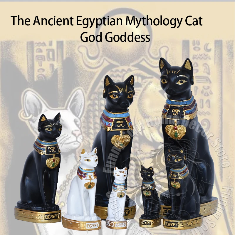 

The Ancient Egyptian mythology cat god goddess Basteto Goddess of War Guardian Angel Home Room Office Desk Souvenir Decoration