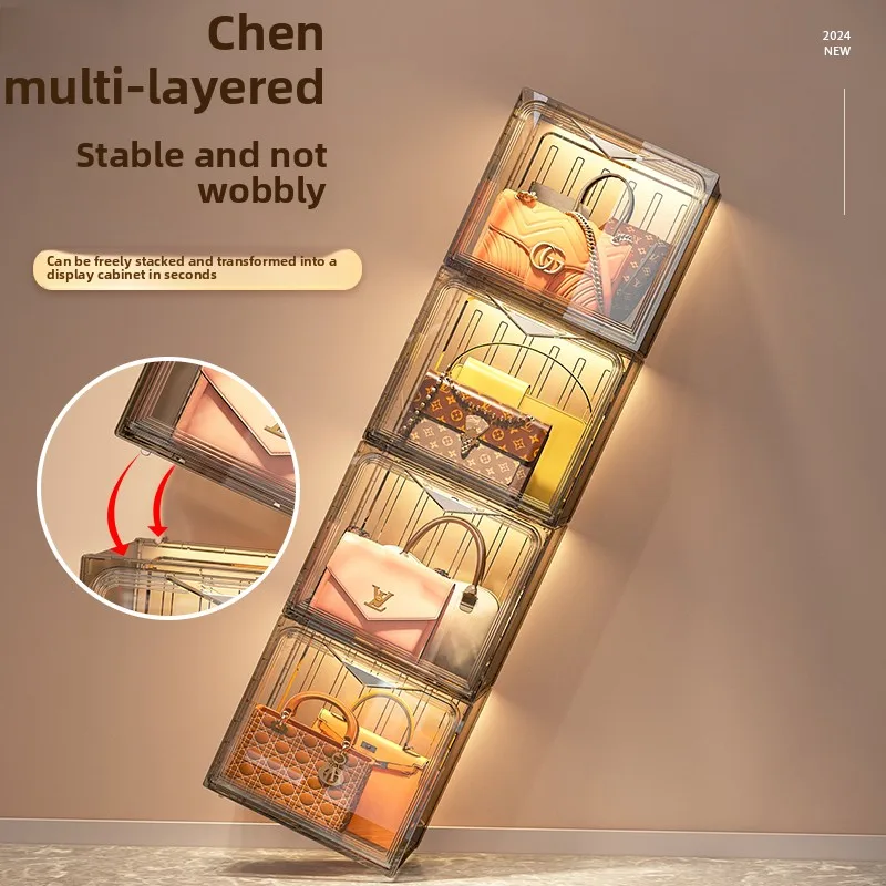 storage artifact storage box household wardrobe special rack dustproof floor bag cabinet