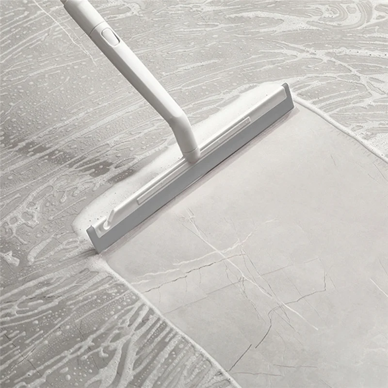 A59E-28Cm Silicone Broom Lengthen Floor Cleaning Squeegee New Glass Scraper Pet Hair Dust Brooms Bathroom Floor Wiper