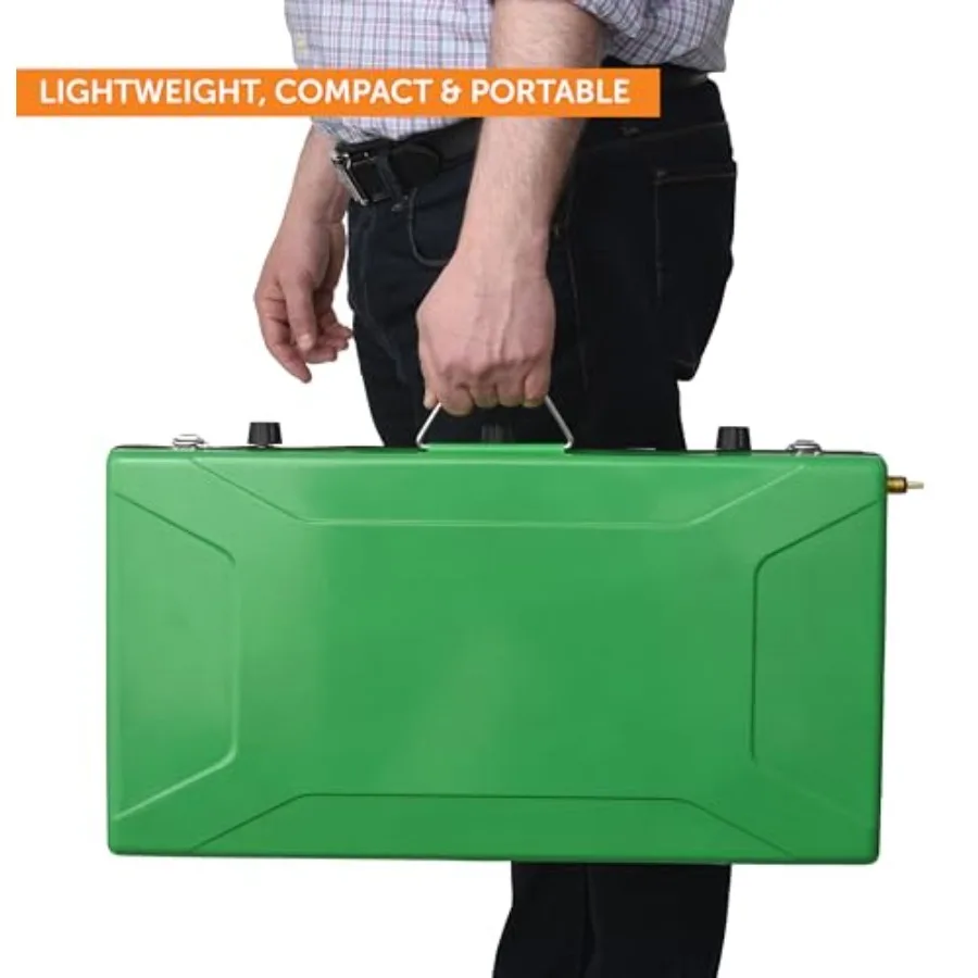 موقد تخييم محمول بثلاث شعلات مع صينية توست للطهي في الهواء الطلق وحقائب الظهر متوافقة مع زجاجة غاز البروبان سعة 1 رطل #5