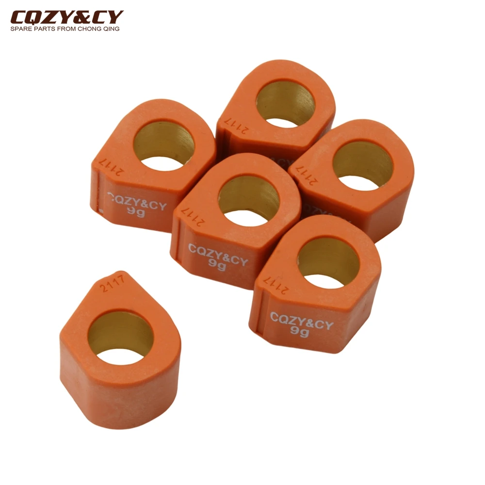 Racing Variator Roller Weights 21x17mm 9g 11.5g 13g 14g For Aprilia Atlantic 125 200 250 300ie Carnaby 250ie Sport City 200cc