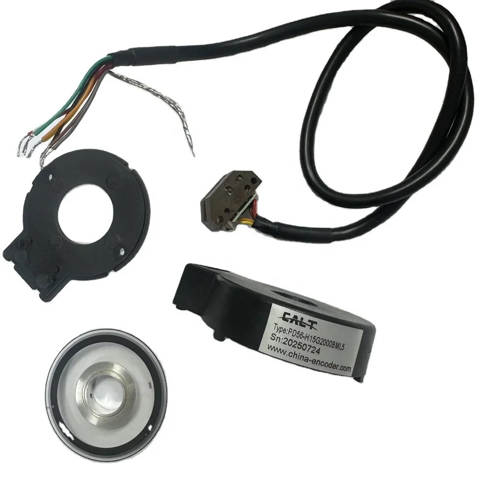 2026CALT 56mm Outer Size 15mm Hole Incremental Rotary Encoder Module Kit PD56 Optical Encoder Disk 500/1000/1024/2000P/R