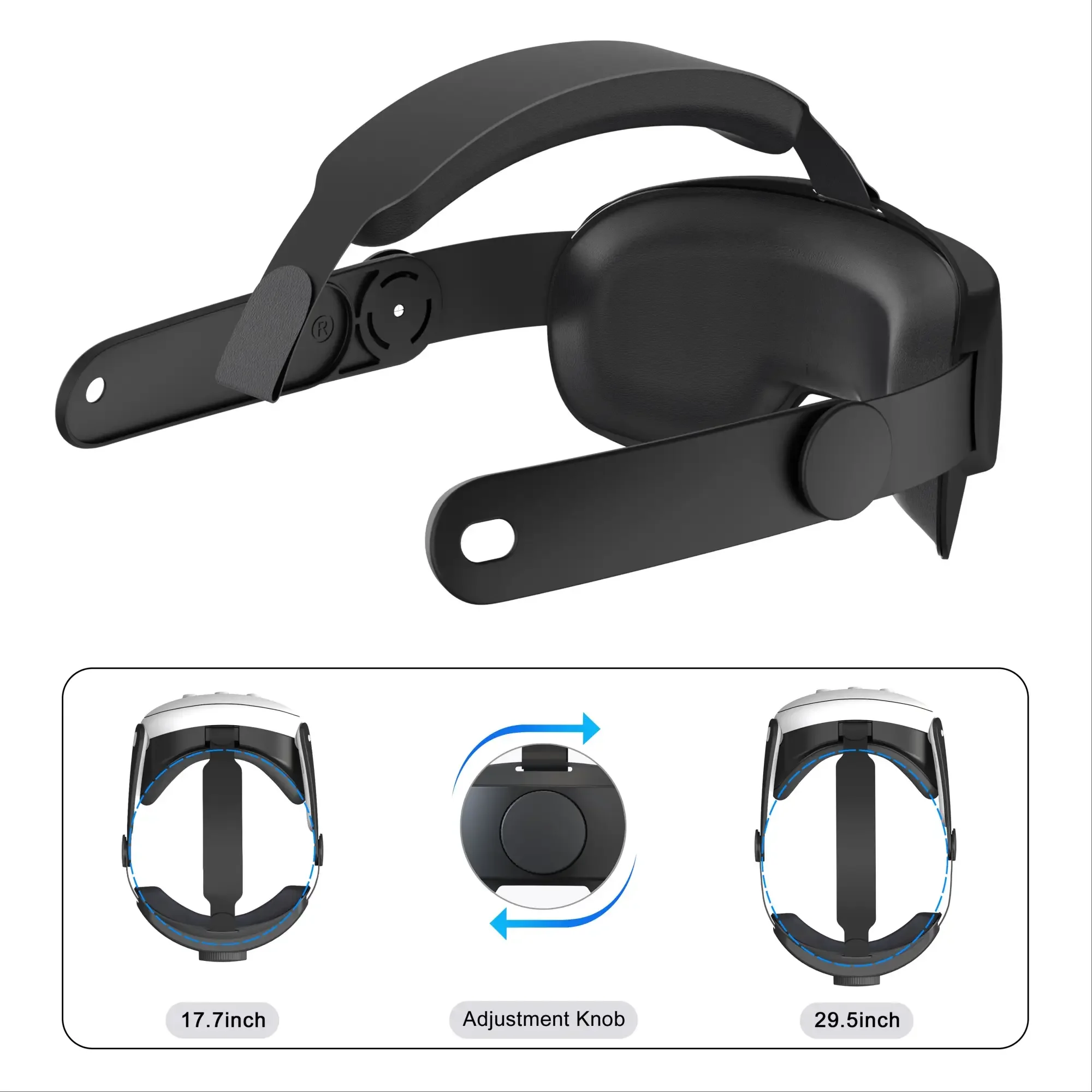 Compatible with Quest 3 Elite Strap for Enhanced Support and Comfort in VR, Meta Quest 3 Comfort Head Strap Accessories