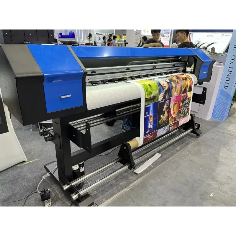 1.6m UV Roll to Roll Printer High Stability Commercial LED UV Printer XP600 and DX5 Print Heads for Flex and Tube Printing