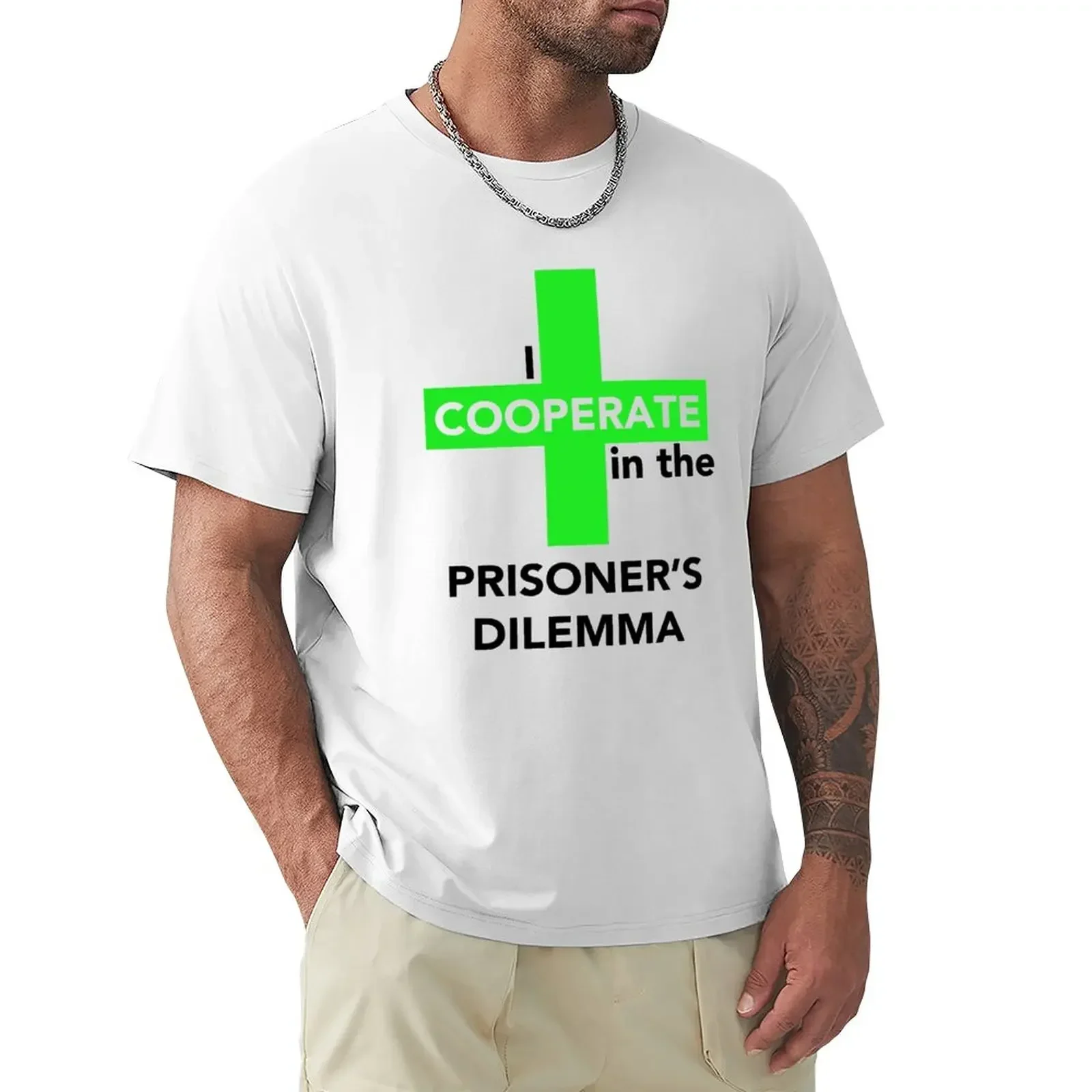 

I Cooperate in the Prisoner's Dilemma T-Shirt plus size clothes customizeds plus size tops sublime men graphic t shirts